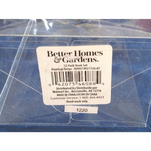 Better Homes & Gardens Nautical Beige Rope Shower Curtain Hooks Brand New - Picture 3 of 4